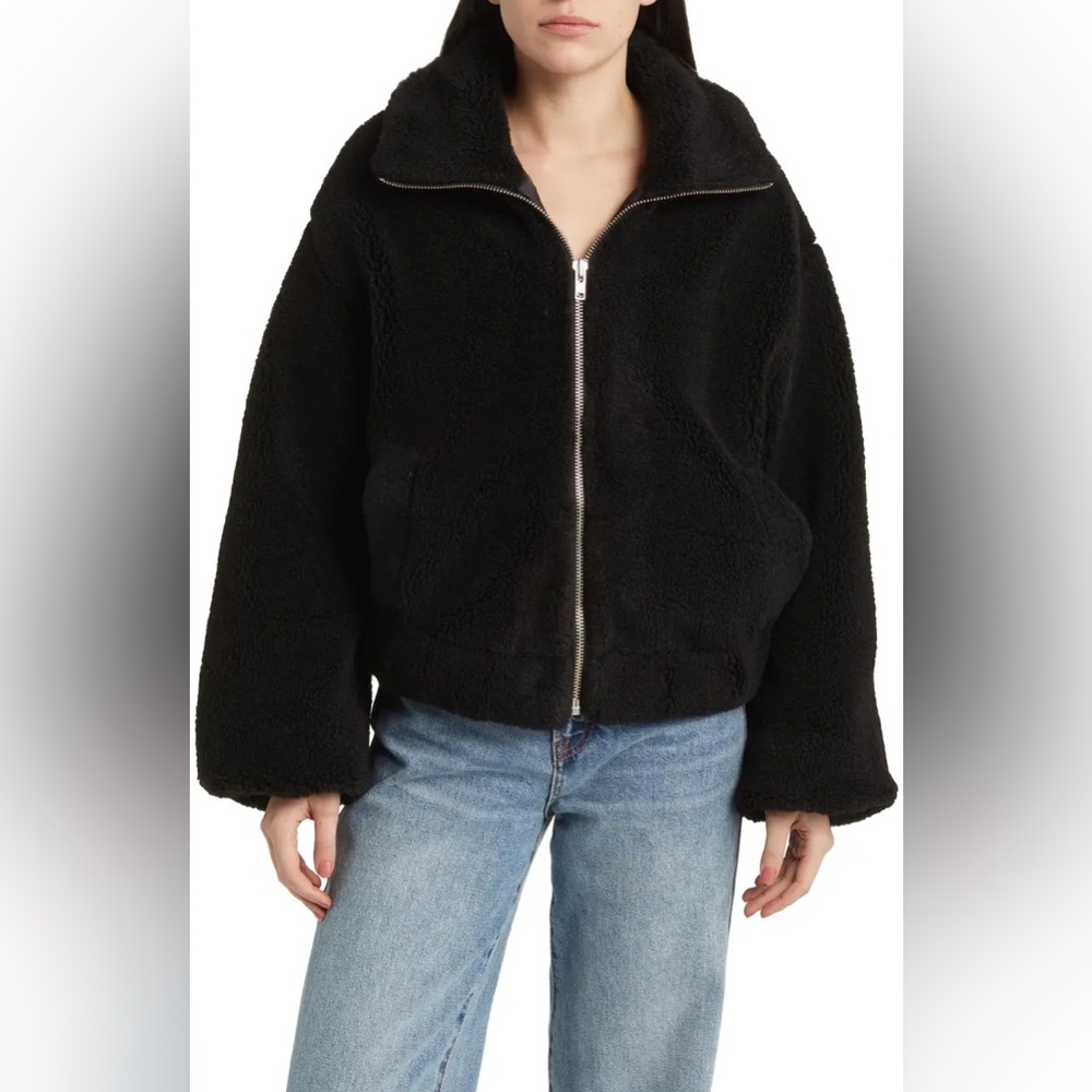 Free people cozy faux shearling jacket